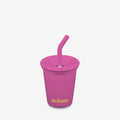 Klean Kanteen Rose Violet 10oz Kid's Cup with Straw Lid - Stainless Steel