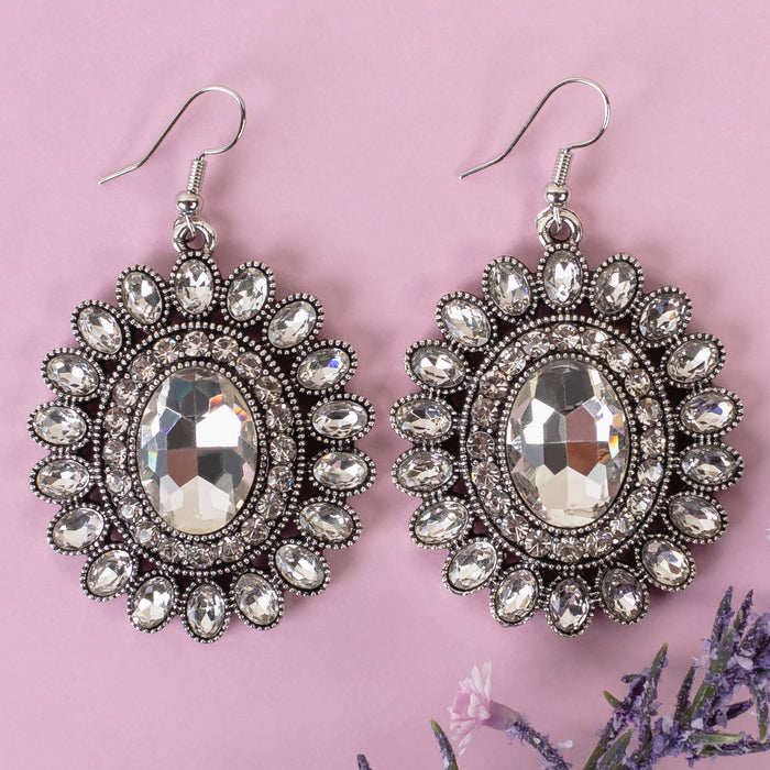 1351 - Crystal Earrings - Clear