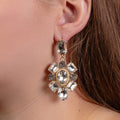 1368 - Crystal Drop Earrings - Clear