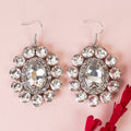 1369 - Crystal Drop Earrings - Clear