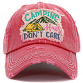 1451 - Camping Hair Don't Care Hat - Hot Pink