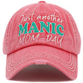 1472 - Just Another Manic Mom Day Hat - Hot Pink
