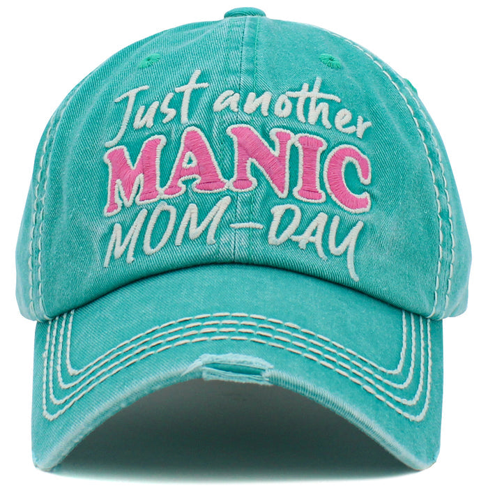 1472 - Just Another Manic Mom Day Hat - Turquoise