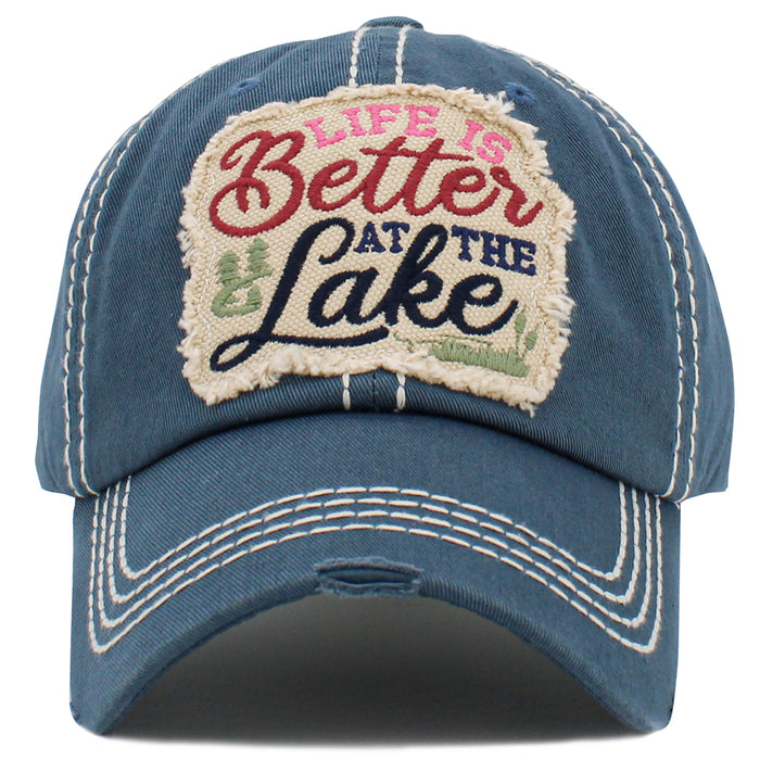 1485 - Life is Better At The Lake Hat - Blue
