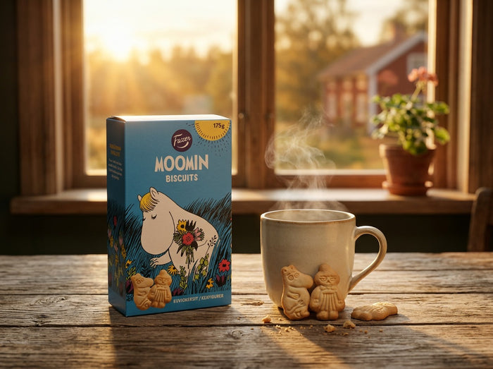 2 Packs of Fazer Moomin Biscuits 175g (6.17 oz) – Authentic Nordic Butter Biscuits with Moomin Characters