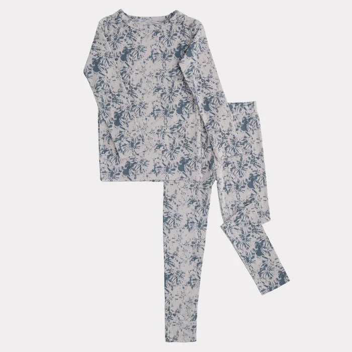 2-Piece Bamboo Set- Denim Tie Dye