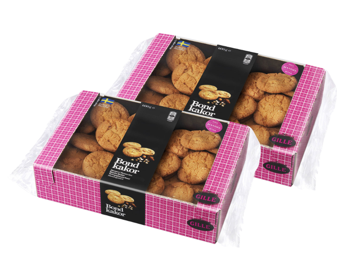 2 x Gille Bondkakor 600g (21.16 oz) – Authentic Swedish Traditional Butter Cookies