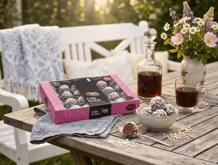 2 x Gille Gillebollar 750g (26.45 oz) – Authentic Swedish Chocolate Oat Balls with Coconut