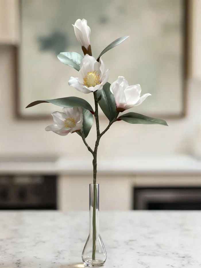 26" FRESH TOUCH WHITE MAGNOLIA SPRAY - Magnolia Lane co. Home + Garden + Gift
