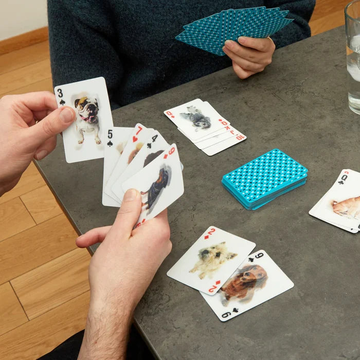 3-D Dog Playing Cards