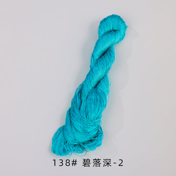 400m Suzhou Embroidery Untwisted Mulberry Silk Thread(Green and Blue) - Ronghua Threads