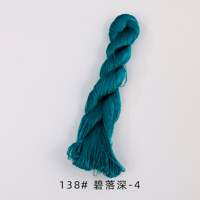 400m Suzhou Embroidery Untwisted Mulberry Silk Thread(Green and Blue) - Ronghua Threads