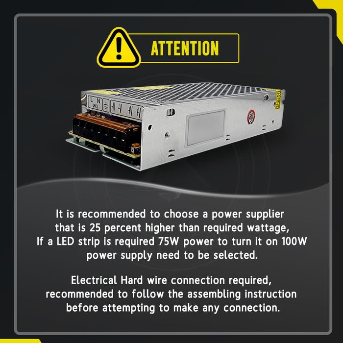 5V 200W LED Transformer IP20 Regulated Power Supply~3277