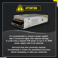 5V 200W LED Transformer IP20 Regulated Power Supply~3277