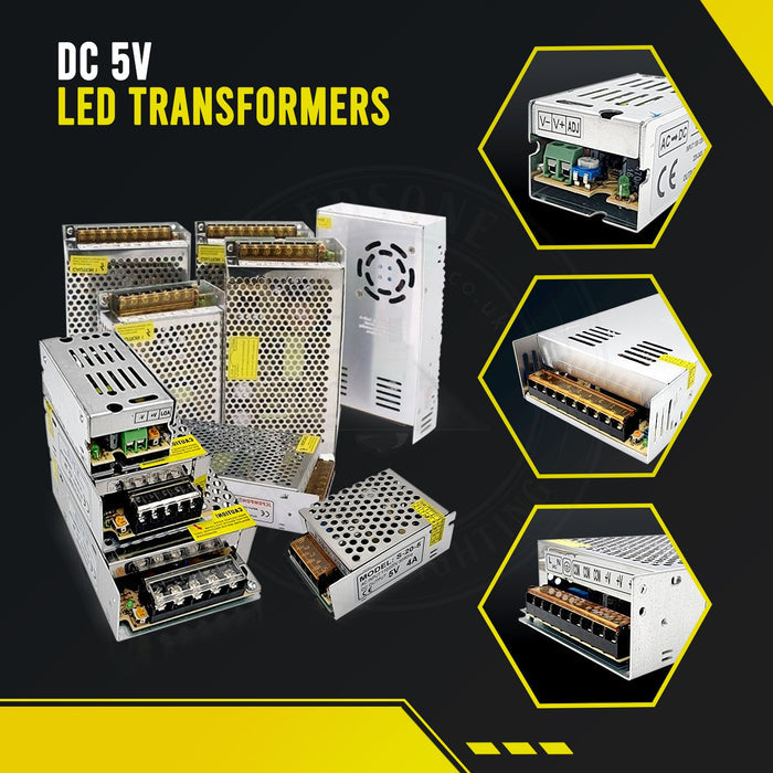 5V 200W LED Transformer IP20 Regulated Power Supply~3277