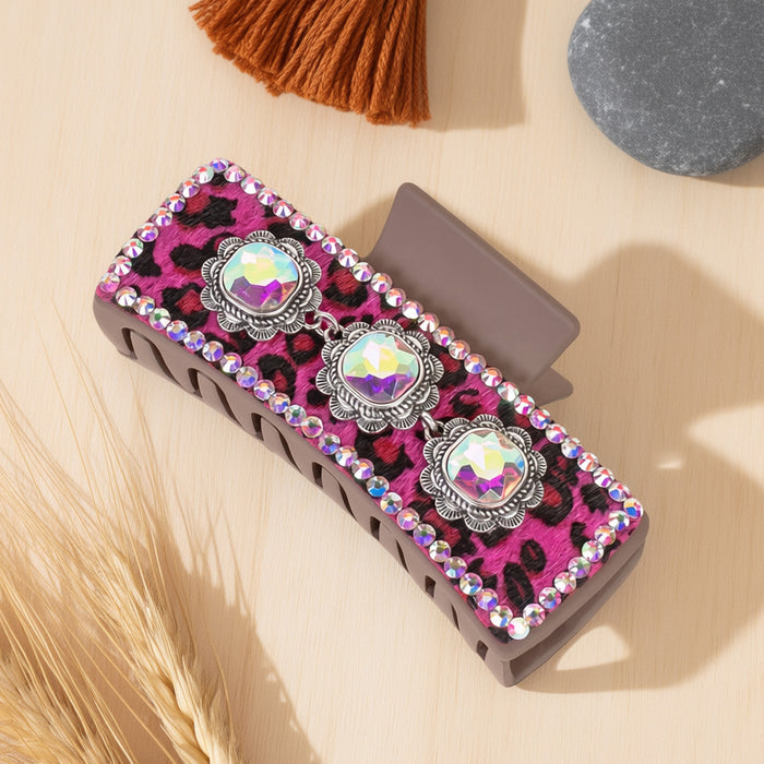 79074 - Squash Blossom Claw Clip - Fuchsia