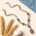 92295 - Squash Blossom Necklace - Fuchsia