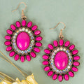 93539 - Squash Blossom Earrings - Fuchsia