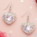 93628 - Crystal Heart Earrings - AB