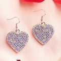 93635 - Crystal Heart Earrings - AB