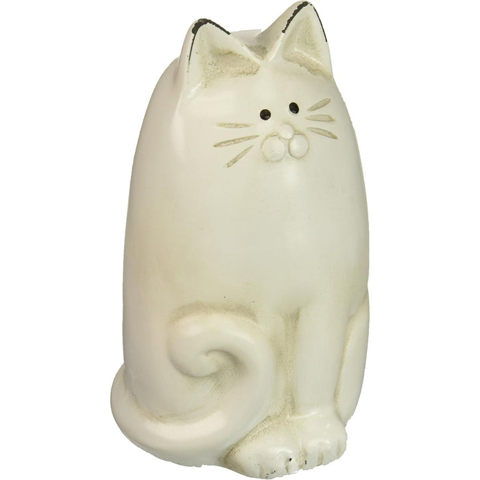 ABBOTT Small White Sitting Cat