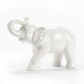 ABBOTT White Ceramic Elephant - 9"