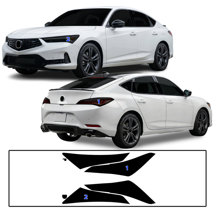 Acura Integra 2023–2026 Dark Smoke Headlight & Taillight Tint Kit – Precut Vinyl Lens Overlays