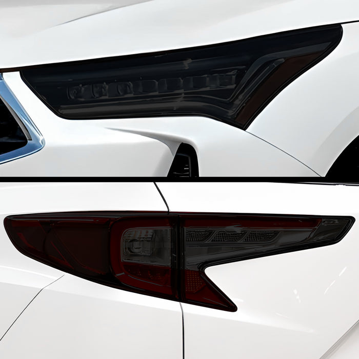 Full Headlight Taillight Precut Smoked PPF Tint Kit Film Overlay Fits Acura RDX 2019 - 2025 - Bogar Tech Designs