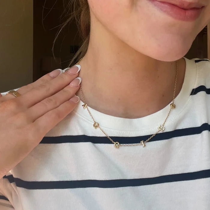 Aggies Initial Necklace