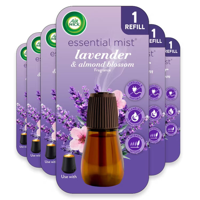 Air Wick Essential Mist Lavender & Almond Blossom Refill 0.67 oz - 6 Pack