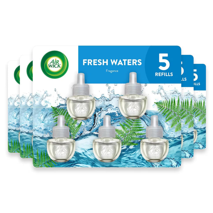 Air Wick Fresh Waters Scented Oil 5 Refill Pack, 3.38 fl oz - 5 Pack