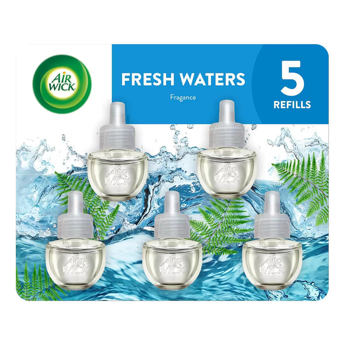 Air Wick Fresh Waters Scented Oil 5 Refill Pack, 3.38 fl oz - 5 Pack