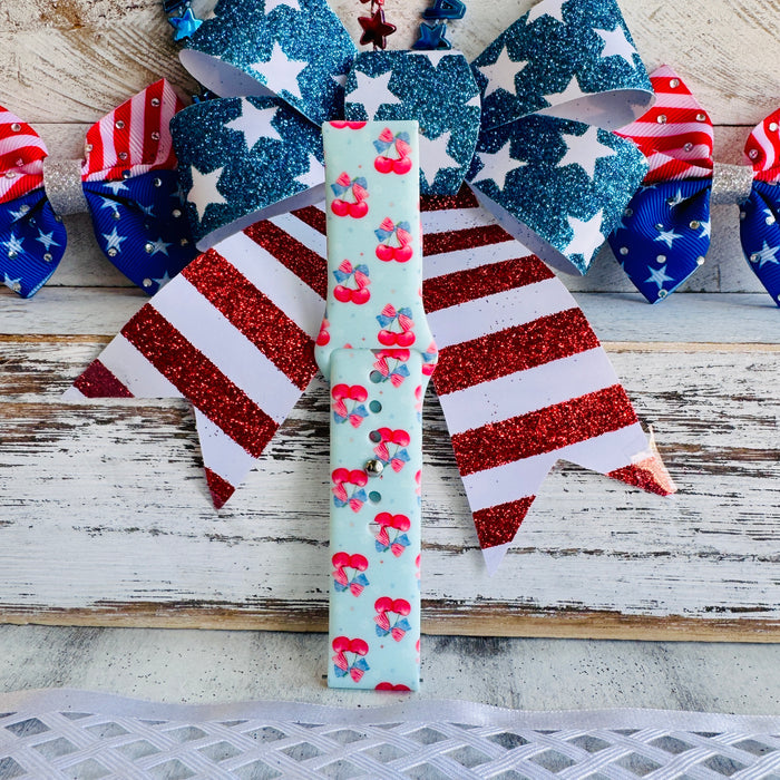 All American Cutie Print Silicone Band For Samsung Watch