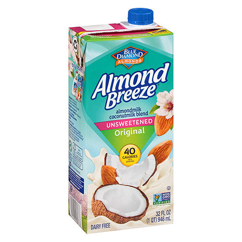 Almond Breeze Unsweetened Original Almond Coconut Blend 946ml