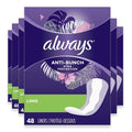 Always Anti-Bunch Long Liners - 48 Ct - 6 Pack