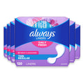 Always Anti-Bunch Xtra Protection Thin Regular Unscented Pantiliners - 120 Ct - 6 Pack