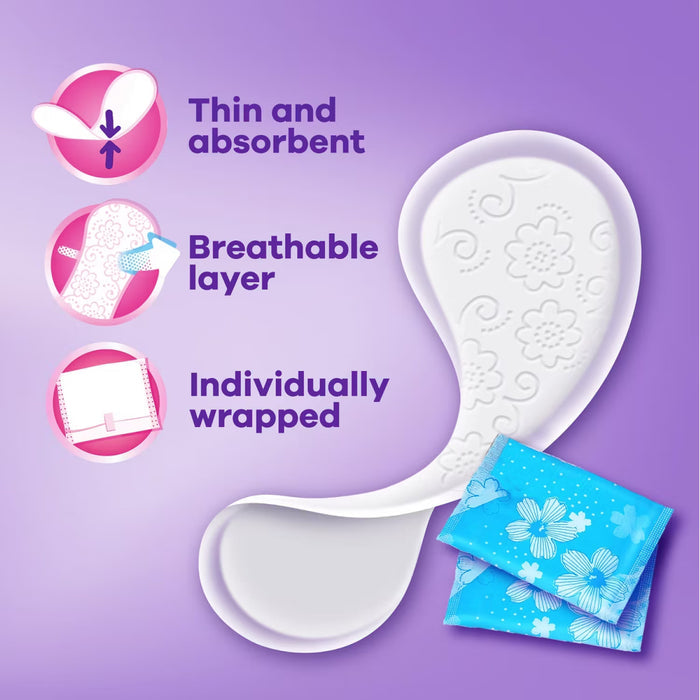 Always Daily Fresh Thin Panty Liners Regular Unscented - 162 Ct - 6 Pack