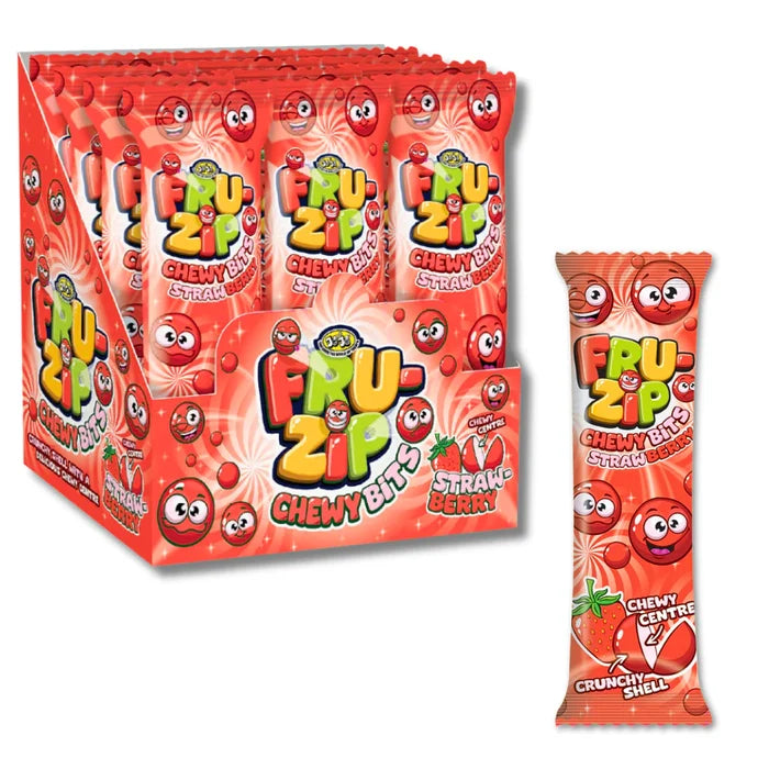 American Continental FruZip Chewy Bits Strawberry 24x15g