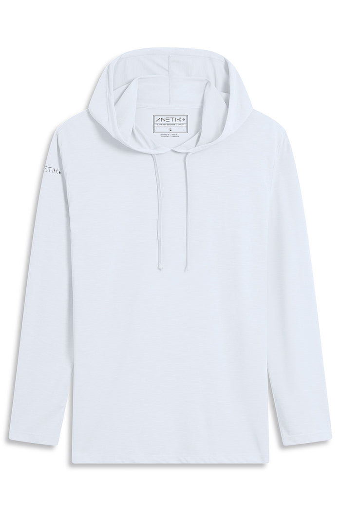 ANETIK Men's Low Pro Tech Hoody (White, Dark Olive, Alloy )