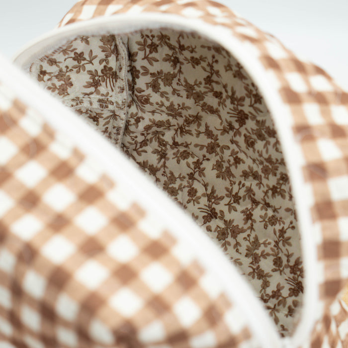 Anthia Gingham Quilted Makeup Bag #QMB191B-L