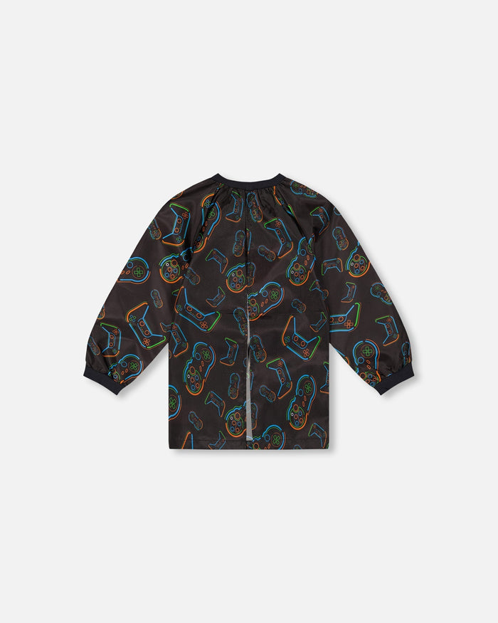 Apron Black Printed Controller-1