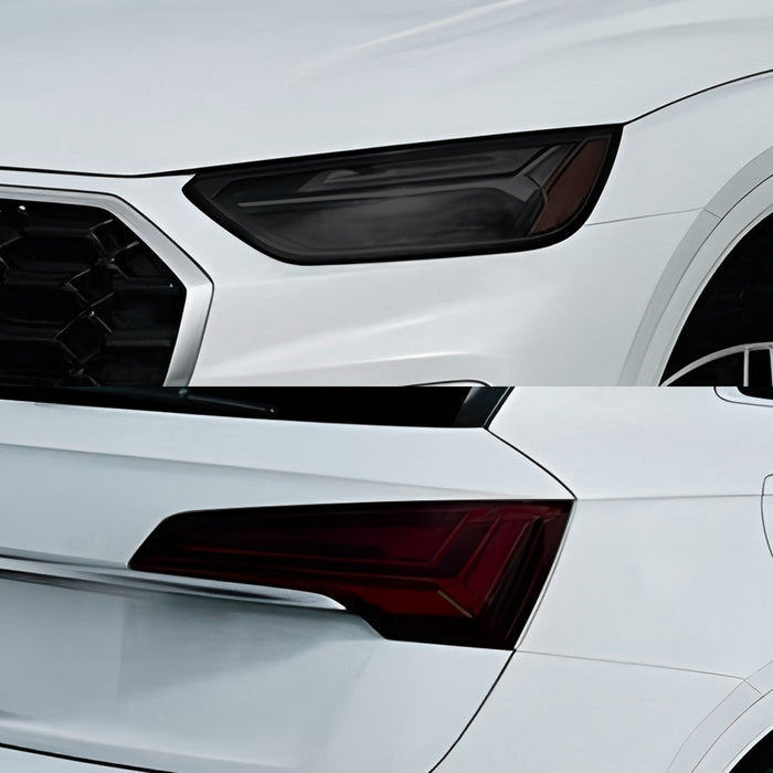 Audi Q5 SQ5 2021–2025 Dark Smoke Headlight & Taillight Tint Kit – Precut Vinyl Lens Overlays