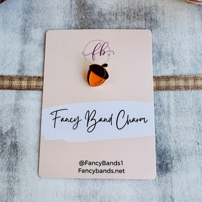 Autumn Acorn Band Charm 1pc.