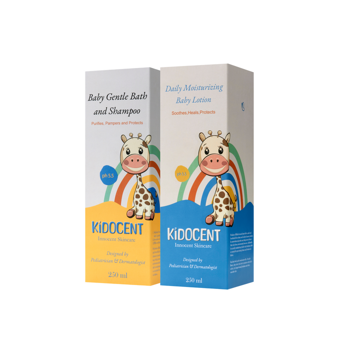 Baby Gentle Bath and Shampoo & Daily Moisturizing Baby Lotion Combo