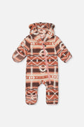 Baby Mid-Season Plush One-Piece Outerwear Aztec Pink-0