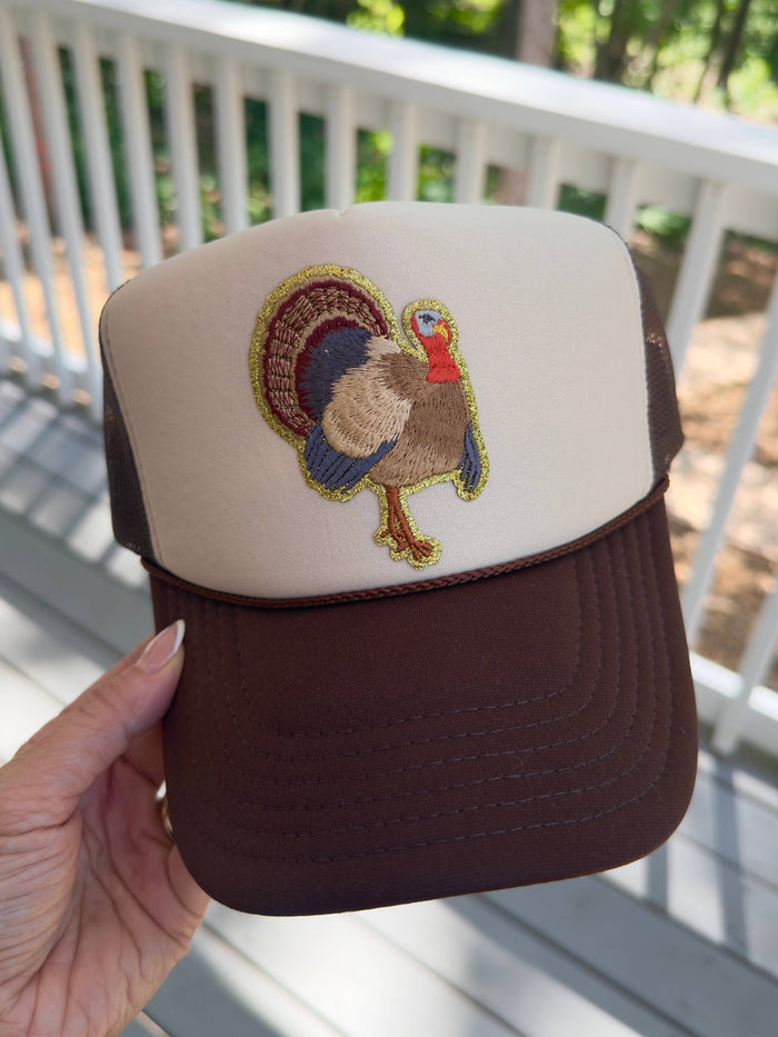 Backwoods Bougie Sequin Trucker Collection: NO Chain / Tan / Sequin Mallard - Olita Gifts & Goods