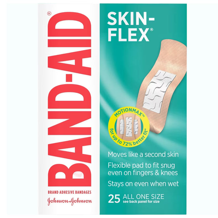 Band-Aid Skin-Flex One Size Bandages - 25 Ct - 24 Pack