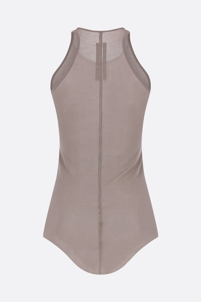 Basic tank top in rib jersey