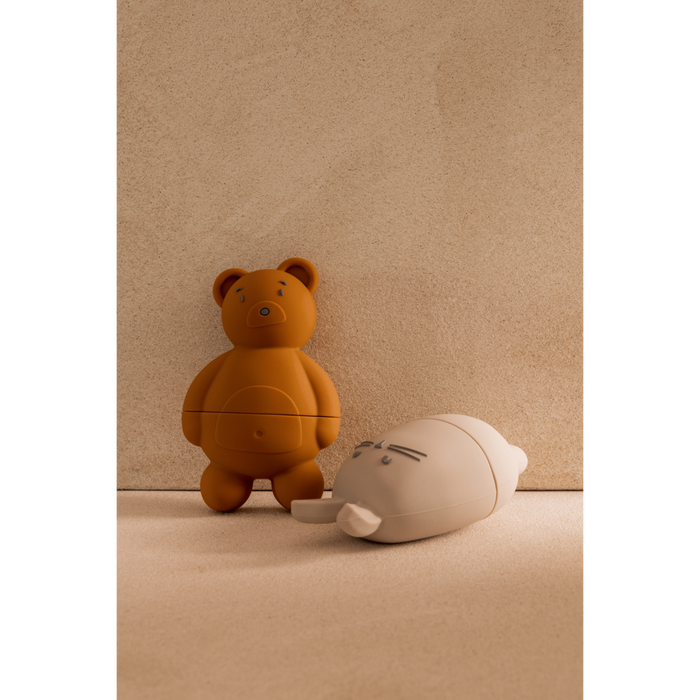 Liewood - Bath Toy - Duncan - Silicone - Sandy/Mustard Mix - Lifestyle Cut