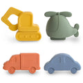 Mushie - Bath Toy - Vehicles - Set Of 4